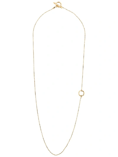 Acne Studios Adjustable Beaded Chain Necklace In Gold