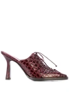 SIES MARJAN STELLA EMBOSSED CROC MULES