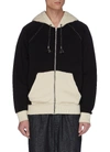 MARNI Graphic appliqué colourblock zip hoodie