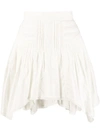 ISABEL MARANT ÉTOILE PLEATED ASYMMETRIC HEM SKIRT