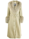 SAKS POTTS FOXY TRIMMED COAT