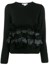 COMME DES GARÇONS COMME DES GARÇONS RUFFLE FRONT SWEATER