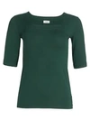 Akris Punto Women's Squareneck Top In Spruce