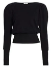 AG WALKER PUFF-SLEEVE COTTON SWEATSHIRT,400011665819