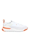 SANTONI SNEAKERS IN WHITE LEATHER,11080204