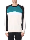 Fila Crew Neck Sweatshirt In White
