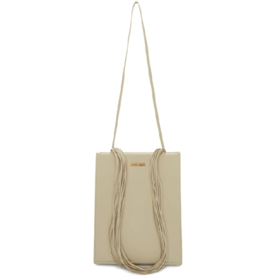 Jacquemus Le A4 Leather Tote In White