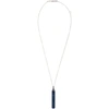 Ambush Bullet Pendant Necklace In Blue