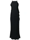 VICTORIA BECKHAM ASYMMETRIC FLOOR LENGTH DRESS