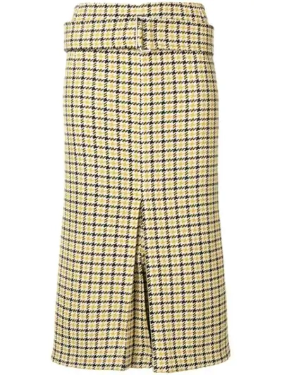 Victoria Beckham Tweed Pencil Skirt In Neutrals