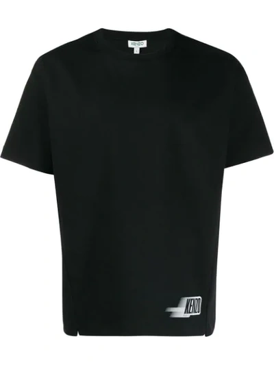 Kenzo Boxy Logo T-shirt In Black