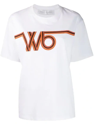 Victoria Victoria Beckham 经典logo T恤 In White