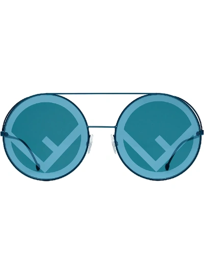 Fendi Rama Sunglasses In Blue