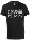 CAVALLI CLASS EMBROIDERED LOGO T-SHIRT