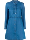 APC LONG-SLEEVE DENIM DRESS