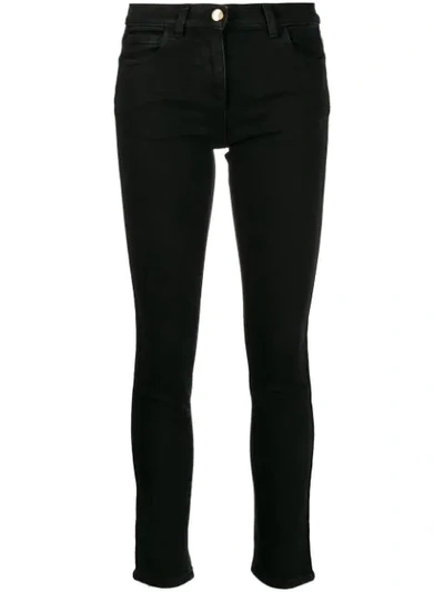 Gcds High-waisted Skinny Jeans In Black