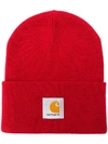CARHARTT logo patch beanie hat