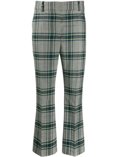 Cedric Charlier Cropped Plaid Trousers In A1888 Fantasy Print Only One Colour