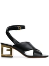 GIVENCHY GG HEEL SANDALS