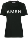 Amen Logo Print T-shirt In Black