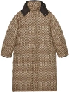 GUCCI GRAPHIC PRINT PADDED COAT