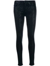 7 FOR ALL MANKIND SNAKE PRINT SKINNY TROUSERS