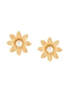 AURELIE BIDERMANN PRIMAVERA DAISY PEARL EARRINGS