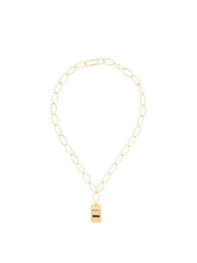 Aurelie Bidermann Whistle Chain Necklace In Mg Gold