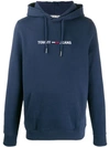 TOMMY JEANS EMBROIDERED LOGO HOODIE
