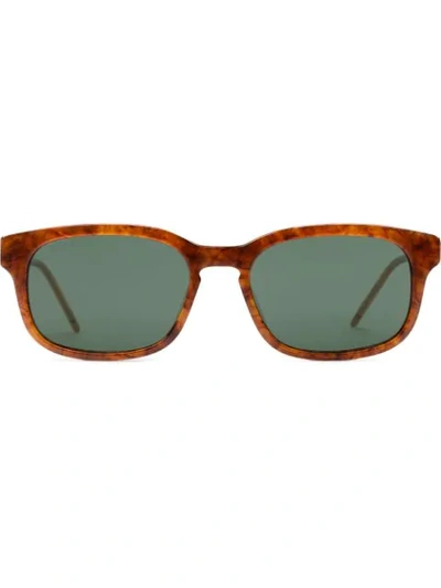 Gucci Rectangular Acetate Sunglasses In Orange