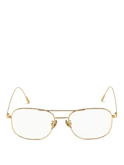 Cutler And Gross Gold-tone Metal Eyeglasses