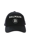BALMAIN BLACK COTTON HAT,SH0A050W0100PA