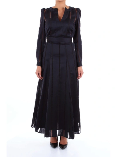 Aglini Black Wool Dress