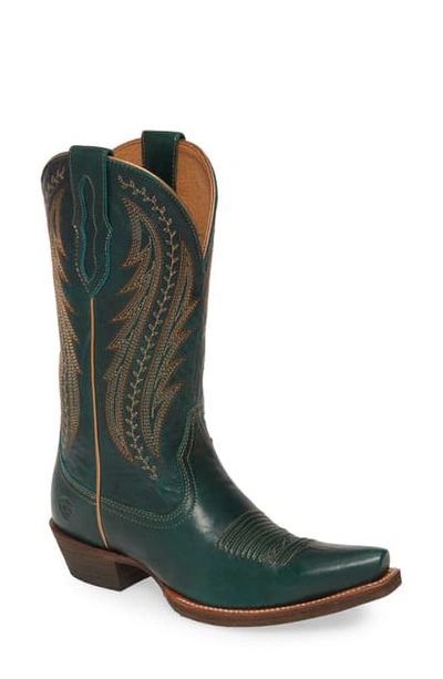 Ariat Tailgate Western Boot In Peacock Blue