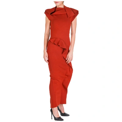 Rick Owens Women's Long Gown Prom Evening Ceremony Formal Dress In Red