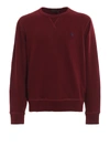 Polo Ralph Lauren Burgundy Cotton Blend Sweatshirt