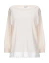 Ballantyne Sweaters In Ivory