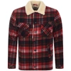 NUDIE JEANS JEANS LENNY PLAID JACKET RED,124462