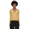 JACQUEMUS YELLOW 'LA DOUBLE MAILLE' V-NECK SWEATER