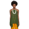 JACQUEMUS GREEN 'LE HAUT BIJOUX' TANK TOP