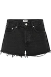 AGOLDE PARKER FRAYED DENIM SHORTS