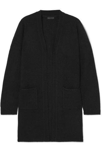 Atm Anthony Thomas Melillo Two-pocket Open-front Mid-length Cashmere Cardigan In Black