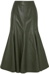 GABRIELA HEARST AMY LEATHER MIDI SKIRT