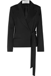 ARIAS STRETCH-CANVAS WRAP BLAZER