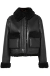 ARIES CROPPED SHEARLING JACKET