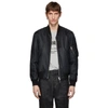 BURBERRY BURBERRY REVERSIBLE BLACK MONOGRAM NORWICH BOMBER JACKET