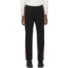 MONCLER BLACK SIDE STRIPE PERFORMANCE SKI LOUNGE PANTS