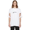 BURBERRY BURBERRY WHITE LOGO CUT-OUT T-SHIRT