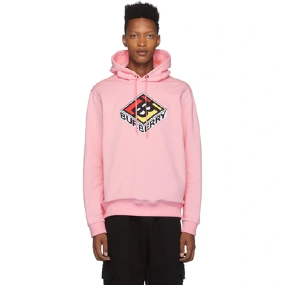 Burberry Kapuzenpullover Mit Logo In Pink