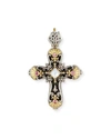 KONSTANTINO CROSS PENDANT WITH PINK TOURMALINE & MOTHER-OF-PEARL,PROD198560497